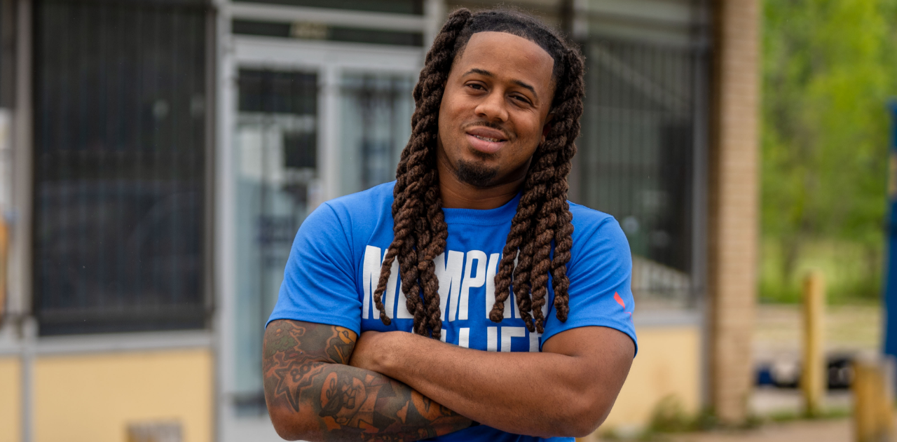 Memphis Allies team wearing orange t-shirts for gun violence awareness