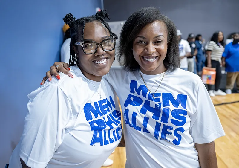 Memphis Allies staff at community clean up