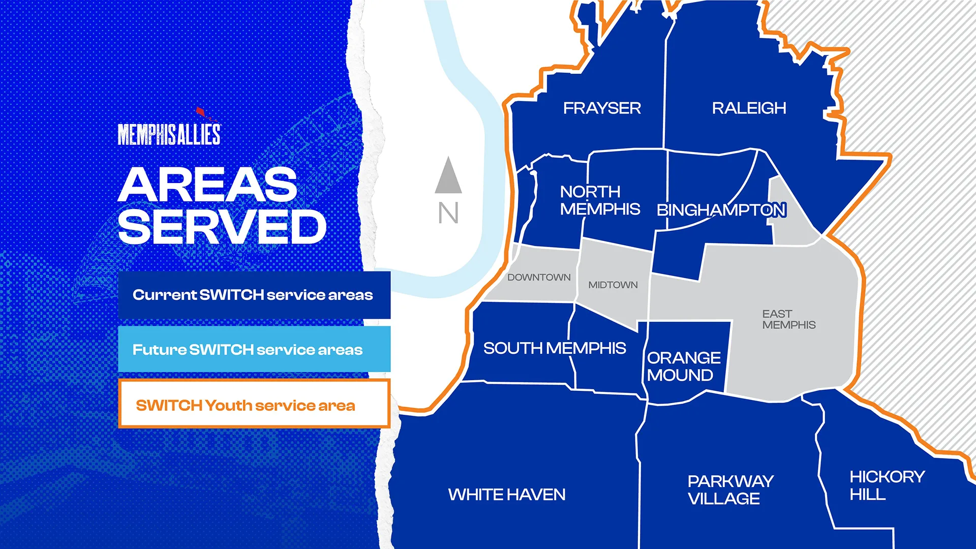 Memhpis-Allies-SWITCH-Service-Map Map of Memphis Allies SWITCH services